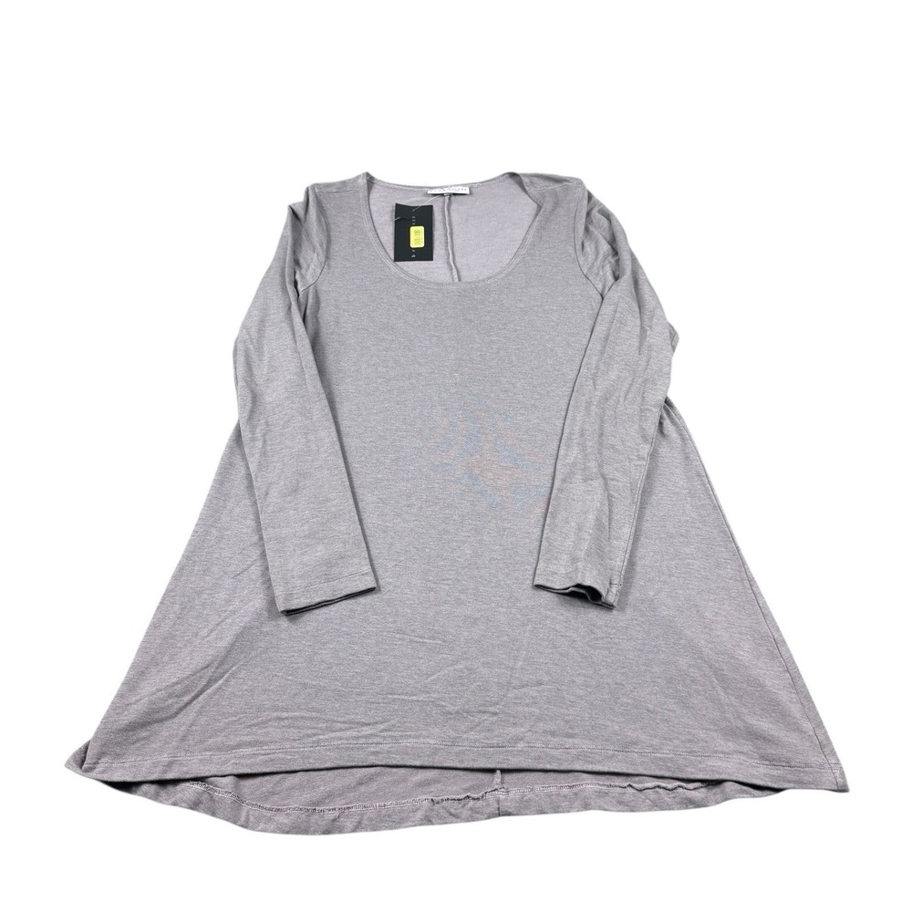 Bryn Walker Liam Tunic Kilt Gray Siro Rayon Top Blouse 37120 Womens Size S New